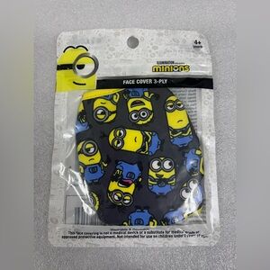 Minions 3-Ply Face Cover Mask Washable Age 4+